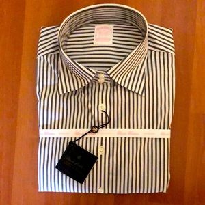 Striped Brooks Brother Long Sleeve Oxford Button Down